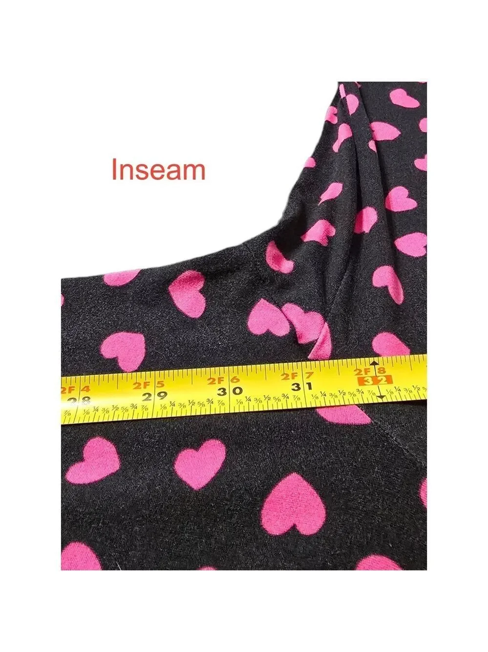 Kate Spade Pink Hearts Long Sleeve Notch Collar Long Pajama Set Sz S